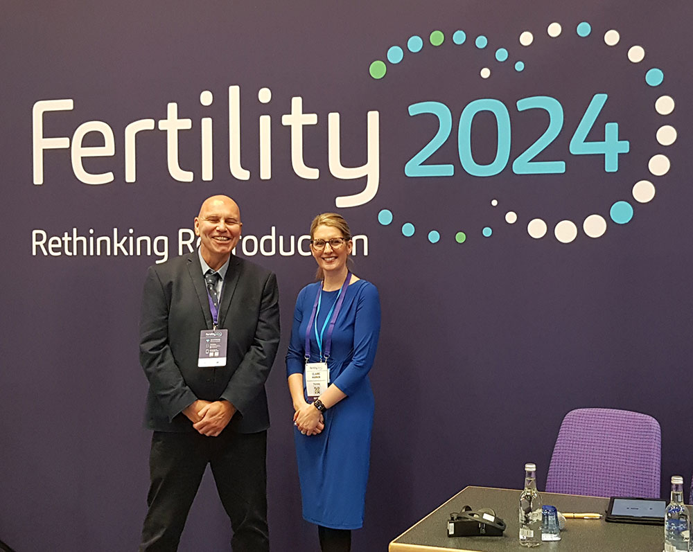 Dr Bryan Woodward and Claire Harkin